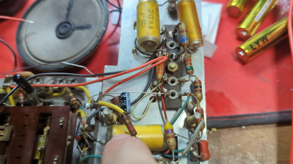 New capacitor soldered in to replace a completely open circuit one