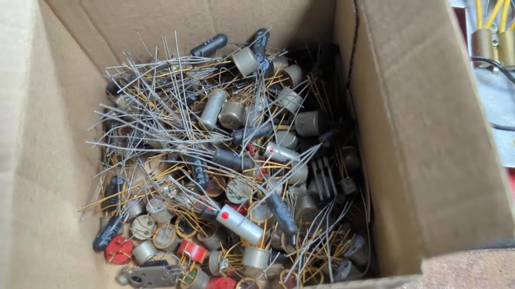 A box of old germanium transistors