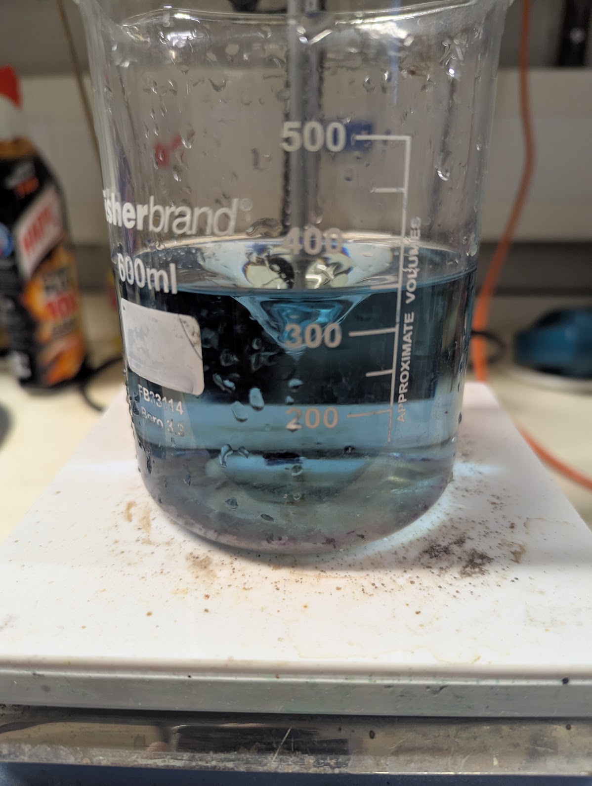 40 seconds after addition.