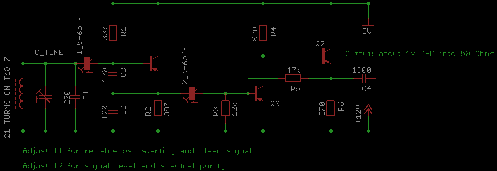 A variant on VK2ZAY&rsquo;s VFO with my buffer